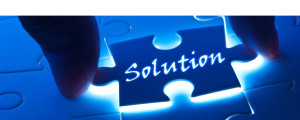 Solution word on puzzle piece
